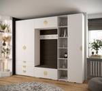 Garderobe Inova 4 Z11 Braun - Gold - Weiß - Gold