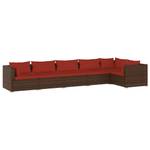 Garten-Lounge-Set (6-teilig) 3013632-19 Braun - Rot - Rotbraun - Höhe: 61 cm