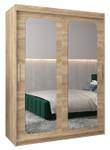 Armoire à portes coulissantes promo t3 Imitation chêne de Sonoma - Largeur : 150 cm - 2 porte