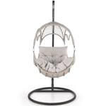 Hängesessel LORETO Grau - Rattan - 202 x 69 x 85 cm