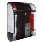 Abstrakt Rot Stahl Briefkasten