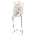 Chaise Finition Antique Blanc - Métal - 40 x 97 x 40 cm