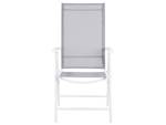 Chaise de jardin CATANIA Gris - Gris lumineux - Blanc