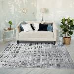 Tapis EMPRISE CHAINE ET TRAME Gris - Textile - 120 x 170 x 170 cm