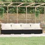 Garten-Lounge-Set (4-teilig) 3013629-14 Schwarz - Creme - Weiß