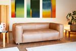 3-Sitzer Sofa Krieger Beige - Echtleder - 109 x 65 x 200 cm