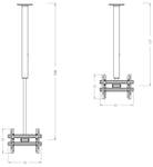 VESA TV Maxi Double Deckenhalterung CM3