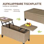 Beistelltisch 867-065 Grün - Polyrattan - 50 x 46 x 103 cm