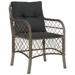 Gartenstühle 2er Set D2040 Grau - Rattan - 67 x 86 x 59 cm