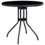 Bistro-Set-k192 ( 5-tlg ) Schwarz - Massivholz