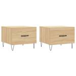 Couchtische 2er Set D637 Eiche Sonoma Dekor - Anzahl Teile im Set: 2