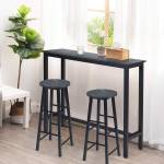 Tabourets de Bar Lot de 2 TI85123 Noir