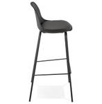 Tabouret De Bar COOKIE Noir - Bois manufacturé - Métal - Matière plastique - 45 x 96 x 45 cm