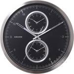 Horloge ronde Multiple time 50 cm Noir Fer - Noir
