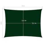 Voile solaire 3016493-5 Vert foncé - 600 x 400 cm