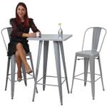 Table haute A73 métal Gris