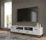 Fernsehtisch ARSEN 190x42x45 Schwarz - Weiß - Holzwerkstoff - Metall - Kunststoff - 190 x 45 x 42 cm
