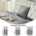 Bettbezug+Kopfkissenbezug Roha(2 Teile) Grau - Textil - 155 x 2 x 220 cm