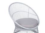 Bistro Set MESYNA 3-tlg Beige - Weiß