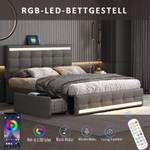 Hydraulisch-Polsterbett mit LED Nesoi 鈪