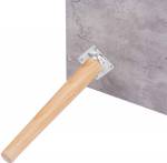 Nachttisch Silvia (2er Set) Grau - Holzwerkstoff - 48 x 50 x 40 cm