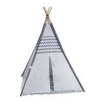 Tipi Zelt für Kinder Braun - Grau - Holzwerkstoff - Textil - 120 x 150 x 120 cm