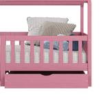 Lit cabane NUNA 90x200 cm Rose foncé