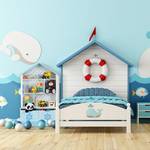 Kinderregal mit im Dach Seefahrt-Design