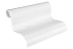 Gestreifte Vliestapete Überstreichbar Weiß - Kunststoff - Textil - 53 x 1005 x 1 cm