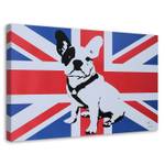 Leinwandbild Englische Bulldogge art Pop