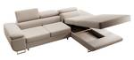 Ecksofa mit Schlaffunktion GANTA Hochglanz Beige