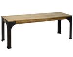 Banc Banquette Bristol   39x110x46 cm Noir - Bois massif - Bois/Imitation - 110 x 46 x 39 cm