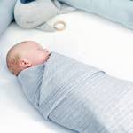 Baby Musselindecke Nordic Hellblau