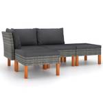 Garten-Sofa-Set (4-teilig) 3009634-1 Grau