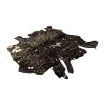 Teppich aus echtem Rindsleder FLY Dunkelbraun - 175 x 250 cm