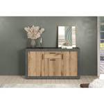 Sideboard Salvada Grau - Holz teilmassiv - 149 x 83 x 40 cm