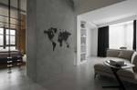 Schwarz 100x60cm Holz - Luxury Weltkarte