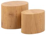 Table basse Mica Marron - En partie en bois massif - 33 x 40 x 48 cm