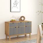 Sideboard DE4550 Grau - Holzwerkstoff - 114 x 74 x 43 cm