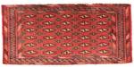 Turkaman - 100x50cm Rot - Naturfaser - 50 x 1 x 100 cm