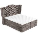 Boxspringbett Royal Braun - Breite: 200 cm