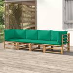 Salon de jardin 3028491-16 (lot de 4) Marron - Vert