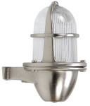 Wandlampe SANTORIN Graumetallic - Silber - Durchscheinend - Durchmesser Lampenschirm: 11 cm