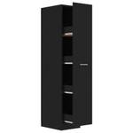 Armoire d'apothicaire 3007990 Noir - Bois manufacturé - 43 x 150 x 30 cm