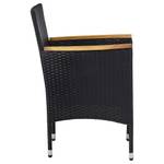 Chaise en rotin Noir - Métal - Textile - 57 x 84 x 57 cm
