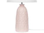 Lampe de table ZARIMA Rose foncé - Blanc - Céramique - 35 x 56 x 35 cm