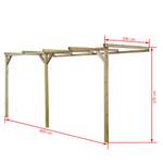 Pergola Marron - Bois massif - Bois/Imitation - 400 x 220 x 200 cm