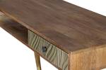 Schreibtisch Braun - Massivholz - 50 x 76 x 130 cm