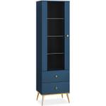 Vitrinenschrank ARICIA Marineblau