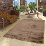 Hochflor Langflor Shaggy Teppich Glow Braun - 120 x 170 cm